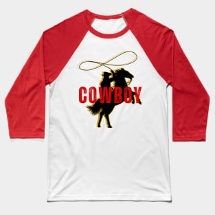 Silhouette Cowboy Baseball T-Shirt